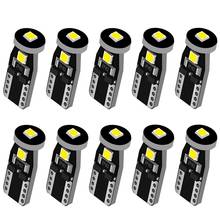 10PCS T10 W5W WY5W 3 SMD 3030 LED Bulbs Car Interior Map Read Door License Plate Light Auto Parking Lamps Wedge Tail Side Light 2024 - buy cheap