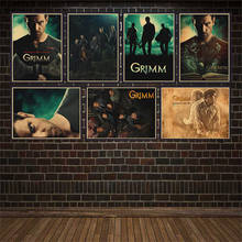 Grimm kraft papel cartaz imagem clara adesivos de parede decoração para casa marca de arte 2024 - compre barato