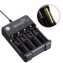 4 слота зарядное устройство USB быстрая зарядка 3,7 V 14500/16650/14650/18350 Li-Ion батареи зарядное устройство 2024 - купить недорого