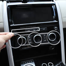 Perilla de volumen para aire acondicionado Central de coche, accesorio de aleación de aluminio plateado para Land Rover Discovery 5 L462 17-21 2024 - compra barato