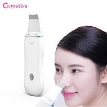 Ultrasonic Skin Scrubber Vibration Face Spatula Blackhead Remover Facial Scrubber Shovel Clean Cavitation Peeling 2024 - buy cheap