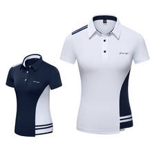Женская футболка для гольфа, летняя одежда для гольфа, женские рубашки с коротким рукавом, рубашки поло, облегающие, командные, спортивные топы высокого качества 2024 - купить недорого