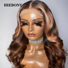 Highlight 4/27 Lace Front Human Hair Wigs with Baby Hair Brazilian Loose Wave 13x6 Highlight Wavy Lace Front Wigs Bleached Knots 2024 - buy cheap