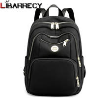 High Quality Nylon Ladies Student Backpack Fashion Solid Color Designer Women's Backpack 2021 New Casual Women School Bags Sac 2024 - buy cheap