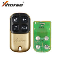 Xhorse XKXH02EN 4 Botões Chave de Controle Remoto Universal Estilo de Ouro Versão Em Inglês para VVDI Ferramenta Chave 10 pçs/lote 2024 - compre barato