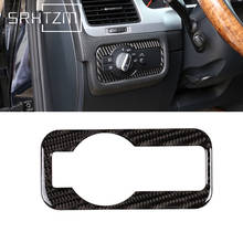 For VW Touareg 2011-2018 Carbon Fiber Inner Headlight Switch Button Trim Cover Car Accessories Interior Car Decor Trim 2024 - buy cheap