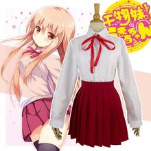 New Japanese Anime Himouto! Umaru-chan Umaru Doma Cosplay Costume Kawaii School Uniform Set 2024 - buy cheap