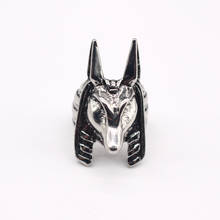 Anillo Vintage de la tribu Anubis God PARA hombres y mujeres, joyería Unisex, Punk, gótico, Hip Hop, Color Metal, cabeza de Lobo, nudillo, R112, 1 ud. 2024 - compra barato