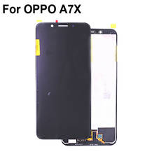 Tela lcd, touch screen, para oppo a7 x, a7x, 100% original, display, substituição, montagem, peça de reposição 2024 - compre barato