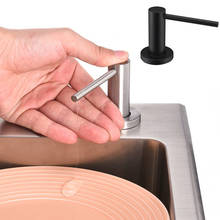 2Color Solid Stainless Steel Kitchen Sink Black Liquid Soap Dispenser  Large Capacity Pump Soap Dispenser Liquid Detergent 2024 - buy cheap