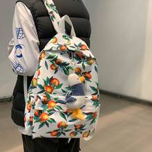 Fruit Printing Backpack Women Waterproof Nylon Travel Bag Mochila School Bag For Teenager Girls Fresh Style Rucksack Book Bag 2024 - buy cheap
