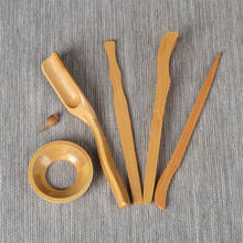 5pcs/set Kung Fu Tea Sets Bamboo Handmade Clip Strainer Tea Tools Set Vintage Puer Knife Spoon Tea Ceremony Utensils 2024 - compre barato