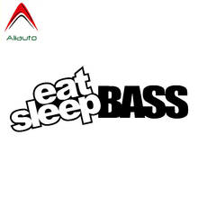 Aliauto Funny Car Sticker Eat Sleep Bass Vinyl Decor Sunscreen Waterproof Reflective Cover Scratch Decal PVC,16cm*6cm 2024 - buy cheap