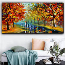 5D Cross Stitch Diy Diamond Painting Autumn Lovers Street View Full  Embroidery Square Round Mosaic Picture By NumbersZP-4317 2024 - buy cheap