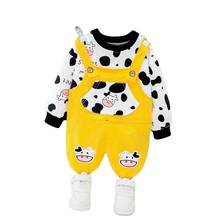 Baby Girls Clothes Spring Newborn Sets Cartoons Bear Long Sleeve T-shirt + Overalls 2pcs Suit Baby Sports Suit Clothing Sets 2024 - buy cheap