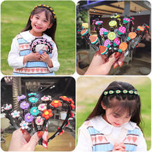 CYGJFC-Diadema antideslizante con Clips para niña, bandana de animales florales, diadema de doble banda, diadema de princesa, diadema 2024 - compra barato