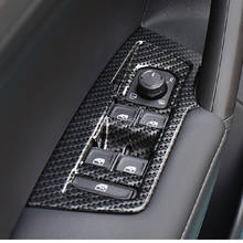Для Volkswagen Tiguan L 2017-2019 ABS хромированное стекло переключатель кнопка подъема подлокотник панель крышка рамка отделка наклейка аксессуары 2024 - купить недорого