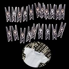 20PCS Mini Spring Clear Transparent Clips Clothes Photo Paper Peg Pin Clothespin Craft Clips Party Home Decoration 25m 2024 - buy cheap