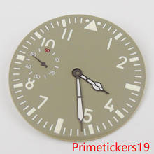Parnis esterilizado aço inoxidável, mostrador de relógio com agulha para eta de 6497, movimento de enrolamento de mão 2024 - compre barato