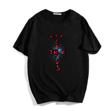 Camiseta moderna de Hip Hop para hombres y mujeres, camisa con estampado de letras de WISH YOU WERE HERE, Travis Scots ASTROWORLD, Harajuku 2024 - compra barato