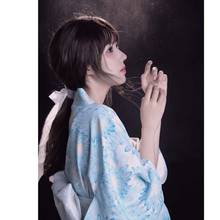 Vestido de estilo tradicional japonés para mujer, Kimono Yukata de mariposa, vestido de niña con estampado de Geisha Sakura, albornoz Kawaii, disfraz de Cosplay, novedad 2024 - compra barato