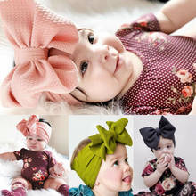 Baby Accessories Newborn Infant Headband Baby Girls Headwear Solid Bowknot Soft Turban Knot Hairband Baby Gifts 2024 - buy cheap