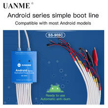 SS-905C Android One ботинок с пуговицей линии управления для huawei Xiaomi samsung Meizu OnePlus OPPO анти-ожога Тестовый Кабель источник питания 2024 - купить недорого