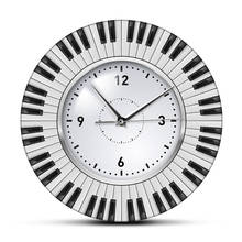 Do Re Mi Piano Keyboard Wall Clock Music Themed Silent Wall Clock Music Studio Wall Art Decor Musician Pianist Teacher Gift Idea 2024 - buy cheap