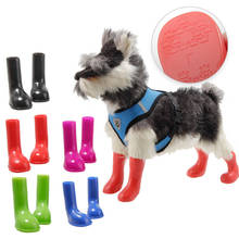 Zapatos de lluvia para perros y gatos, botas de goma antideslizantes, impermeables, para exteriores 2024 - compra barato