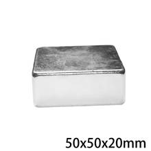 1PC 50x50x20 mm Thick Rare Earth Neodymium Magnet 50*50mm Super Powerful Strong Magnets 50x50x20mm Big Block 50*50*20 mm 2024 - buy cheap