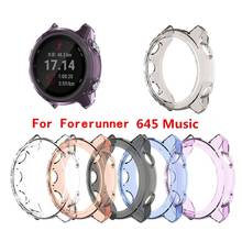 Clear TPU Frame Protector Watch Case Cover Shell For Garmin Forerunner 645 music/64 Smart watch Band accessories 2024 - buy cheap