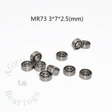 Mr73 mini haste de rolamento para anzol, 3*7*2.5(mm) 10 peças, rolamento miniatura, agitador, rolamentos de aço cromado 2024 - compre barato