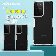 Nillkin-funda trasera para Samsung S21 Ultra 5G, carcasa ultrafina de silicona suave, TPU, transparente, para Galaxy S21 Plus, 0,6mm 2024 - compra barato