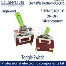 12mm E-TEN1021 high-end qualidade prata contato spst 15a 250v ac on-off 2pin reset rocker toggle slide switch à prova dwaterproof água 2024 - compre barato