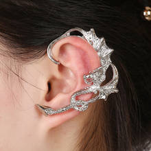 1Pc Vintage Punk Rock Dragon Cuff Earrings For Women Men Gothic Ear Wrap Retro Clip Earrings Piercing Fashion Jewelry 2024 - buy cheap