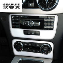 Panel CD de aire acondicionado para Mercedes Benz GLK X204, panel de modo de Volumen, cubiertas interiores de acero inoxidable, embellecedor de pegatinas 2024 - compra barato