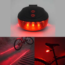 WasaFire Bicycle Red LED reflector Light  5 LED+2 Laser Cycling Bike Light Saddle Safety MTB Mountain Road Rear Taillight Lamp 2024 - buy cheap