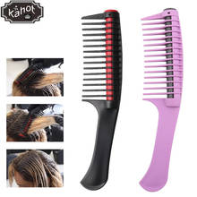 Hair Salon Professional Wide Tooth Plastic Hair Dye Comb Curling Hair Comb Barbers Hairdressing Tools Styling Accessories 2024 - buy cheap
