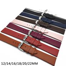 Watchbands Genuine Leather Watch Band straps 12mm 14mm 16mm 18mm 20mm 22mm Watch accessories Women Men Brown Black Belt band 2024 - buy cheap