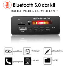 12V Car Handsfree V5.0 Bluetooth Car Kit Mp3 Player WAV WMA Decoder Board FM USB TF Card 3.5mm AUX Wireless audio Receiver RA-W2 2024 - buy cheap