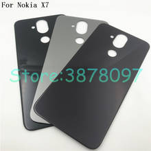 New For Nokia 8.1 /For Nokia X7 Battery Back Cover Rear Housing Rear Door Back Glass Panel Spare Parts With Logo 2024 - buy cheap