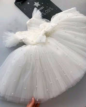 Платье для малышей фатиновое платье с жемчужинами для маленьких девочек вечерние платья для маленьких девочек платье на первый день рождения для особых случаев 2024 - купить недорого