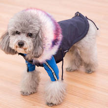 Winter Dog Clothes Luxury Fur Warm Dog Coat Hoodies for Small Medium Dog Windproof Pet Clothing Fleece Lined Puppy Jacket 2024 - buy cheap