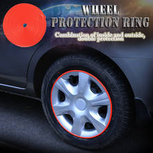 Защитная кольцевая полоса для колес автомобиля, Модифицированная Декоративная полоса для обода шин, полоса для защиты от царапин, полоса для защиты от столкновений 2024 - купить недорого