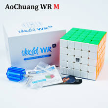 Moyu aochuang wr m 5x5x5 cubo magnético moyu aochuang 5x5 velocidade cubo profissional gts m wr m adesivos cubo mágico crianças brinquedos 2024 - compre barato