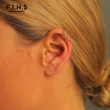 F.I.N.S Exaggerated Spider Nest Hollowed Metal Clip Earring without Piercing Wide Cuff Earrings Women Cartilage Fashion Jewelry 2024 - buy cheap