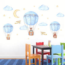 80*140 см мультяшная Детская Наклейка на стену DIY огненный воздушный шар Bany украшение для детской комнаты клейкий Плакат Фреска 2024 - купить недорого