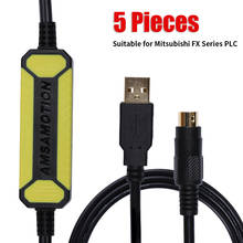 5 шт. USB-SC09-FX для Mitsubishi серии FX PLC Кабель для программирования FX0N FX1N FX2N FX0S FX1S FX3U FX3G Связь кабель для передачи данных 2024 - купить недорого