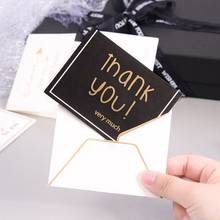 1pcs  thank you happy birthday best wishes Folding greeting card gift message card with envelope DIY decoration Holiday card 2024 - buy cheap
