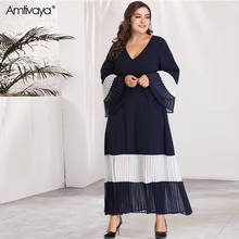 Amtivaya Plus Size Dress Woman Clothes Fall Clothes for Women Party Gothic Vintage Dress Autumn Long Sleeve Maxi Dress for Women 2024 - buy cheap